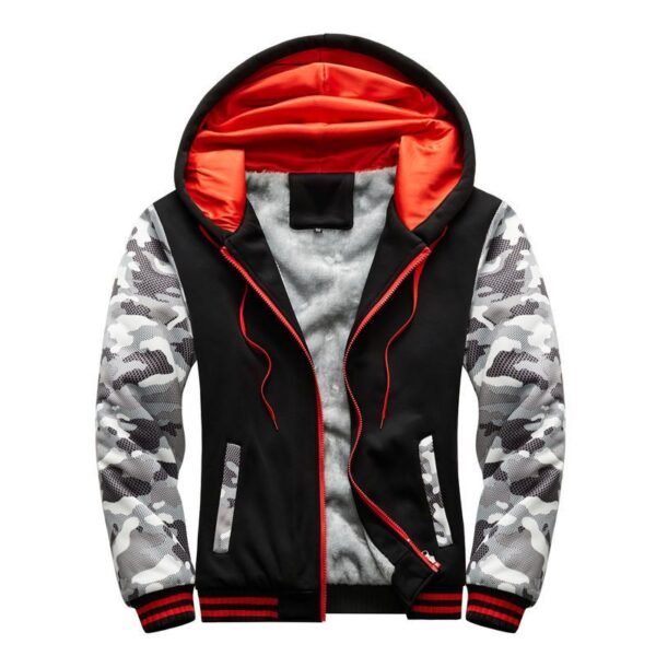 SHNY Men’s Fleece-Lined Full-Zip Sweater Hoodie Winter