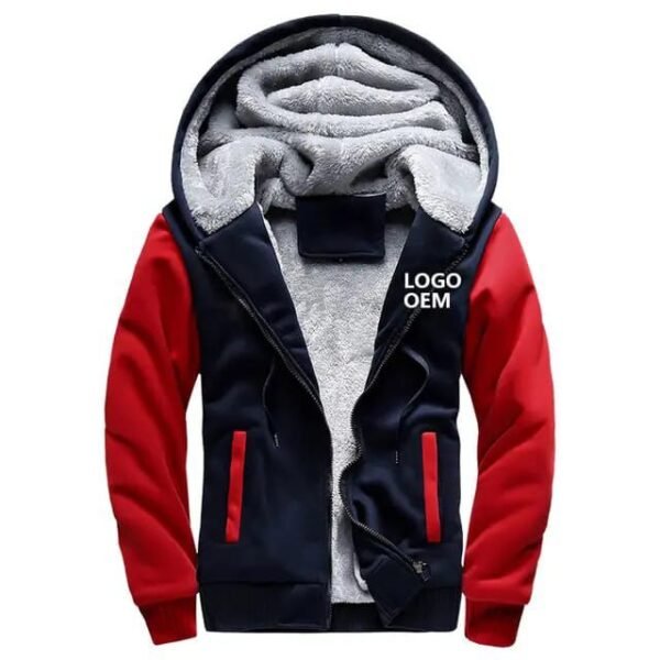 SHNY Men’s Fleece-Lined Full-Zip Sweater Hoodie Winter